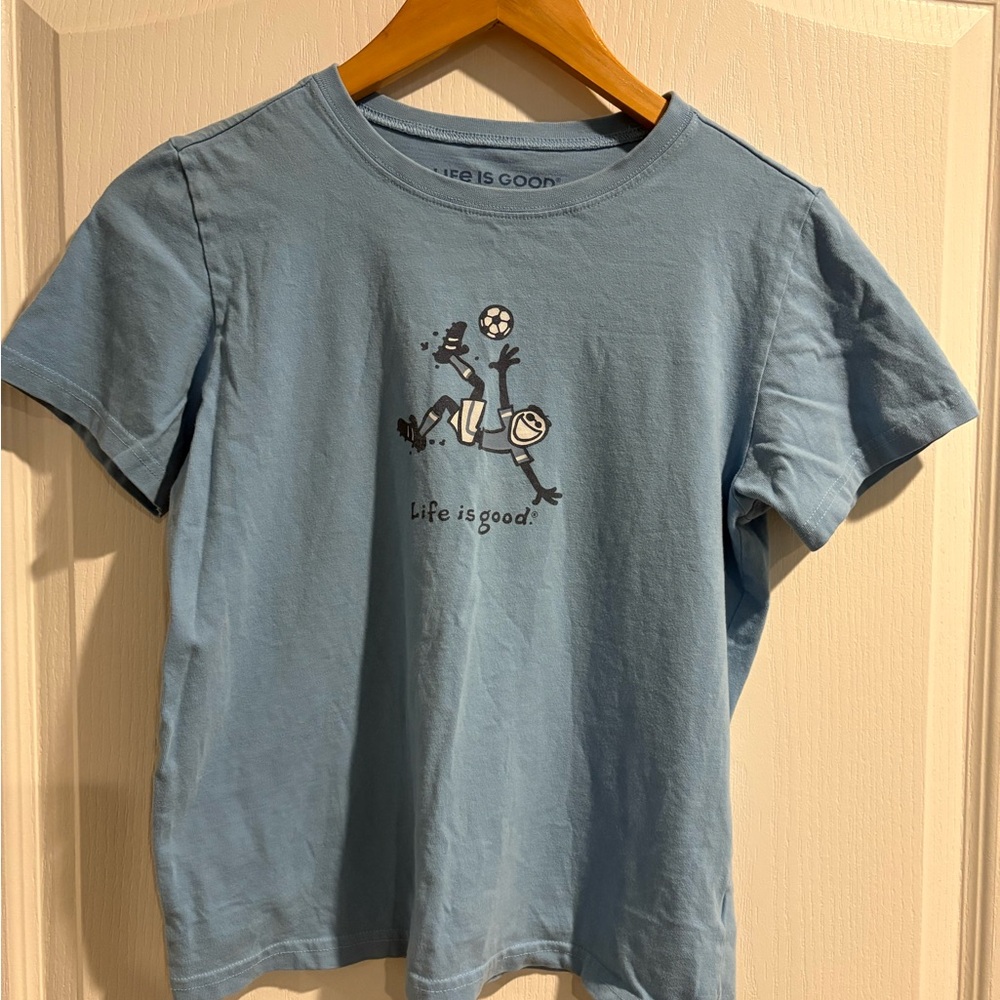Life is good kids Blue Graphic T-Shirt